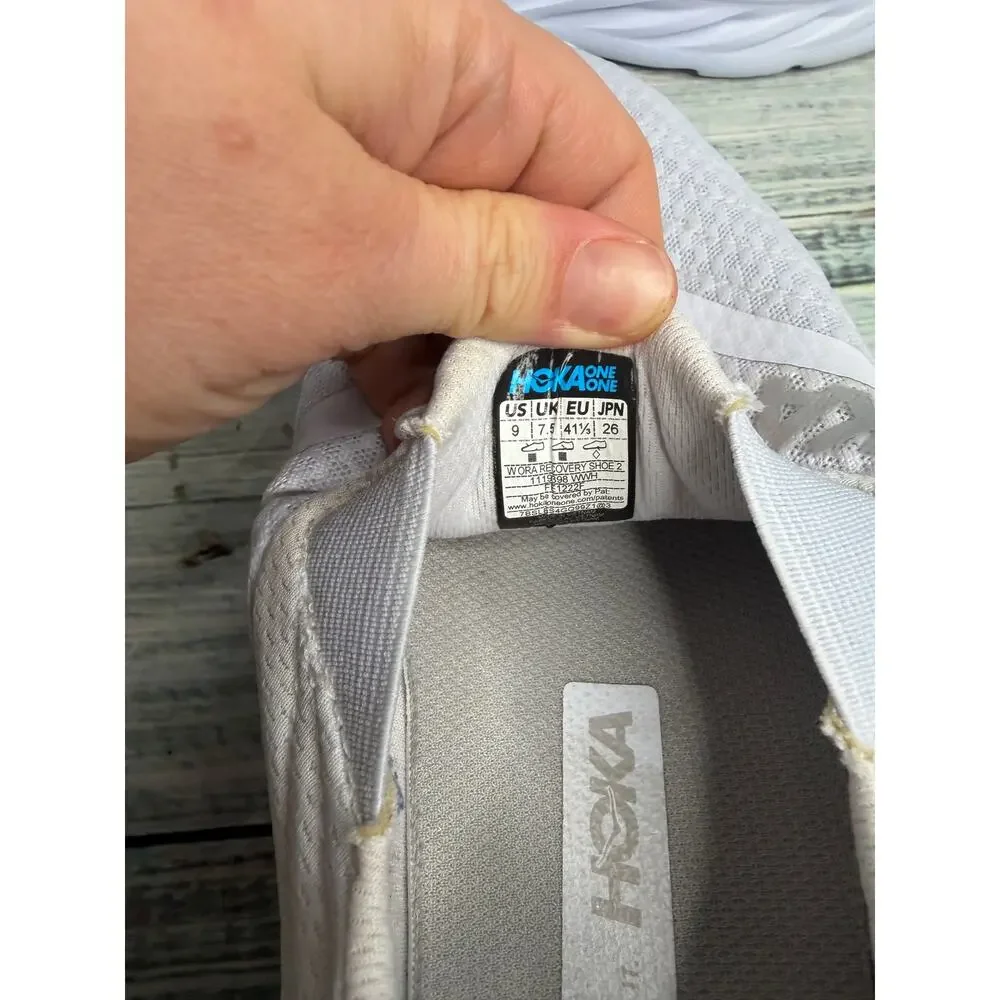 Hoka Ora Recovery Shoe 2 White Slip On Comfort Shoes Women’s 9